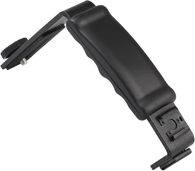 L-Shape Flash Bracket with Dual Flash Cold Shoe Mount  Tripod Screw Versatile for Camcorder Microphone DSLR Canon/Nikon/Sony/Yongnuo/Flash Stand