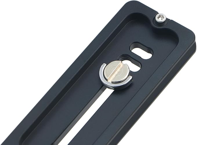 PU-200 200mm Universal Lengthened Quick Release Plate Slide Rail with D-Ring Screw for Tripod Ball Head DSLR Camera, Arca-Swiss Compatible