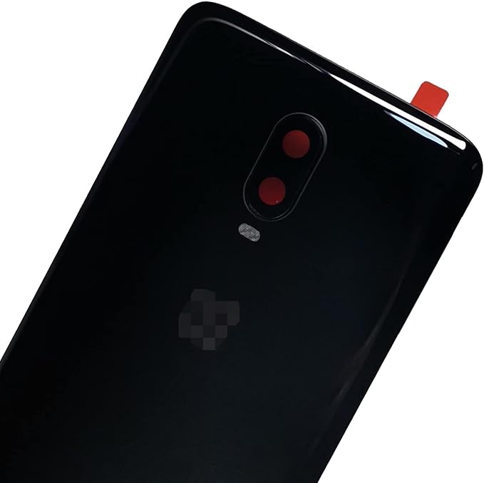one Plus 6T Battery Back Cover Replacement Rear Glass Door Parts for Oneplus 6T A6010 6.41 Inch (Black)