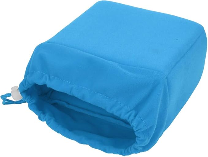 Camera Insert Bag, Camera Padded Bag Shockproof Camera Insert Bag Foldable Protective Bag Inner Camera Organizer with Drawstring for Dslr Camera Lens (Blue)