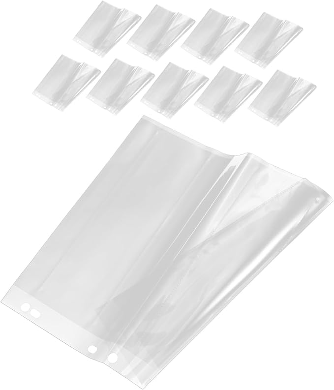 10pcs Negative Film Sleeves Document Holder Shop Ticket Holders Strips Storage Pouch for Film Negative Storage
