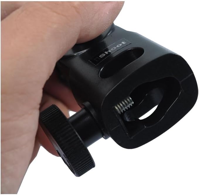 Hot Shoe Mount Speedlite Flash Support Photo Studio Umbrella Holder Bracket, Bottom with 15.8mm Hole for Speedlite Flash Trigger with Cold Foot & Studio Light Stand Tripod Head