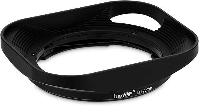 Haoge LH-ZV03P Lens Hood for Carl Zeiss Distagon T 2.8/21 21mm f2.8 ZM, C Biogon T 4.5/21 21mm f4.5 ZM, 2.8/25 25mm f 2.8 ZM, 2.8/28 28mm f2.8 ZM, C Sonnar T 1.5/50 50mm f1.5 ZM Hollow Out Designed