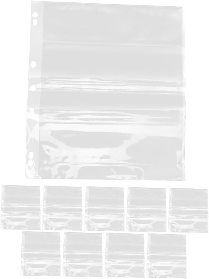 TEHAUX 10pcs Negative Preservers Film Negative Storage Bags Dustproof and Water Resistant Archival Quality for Collectors