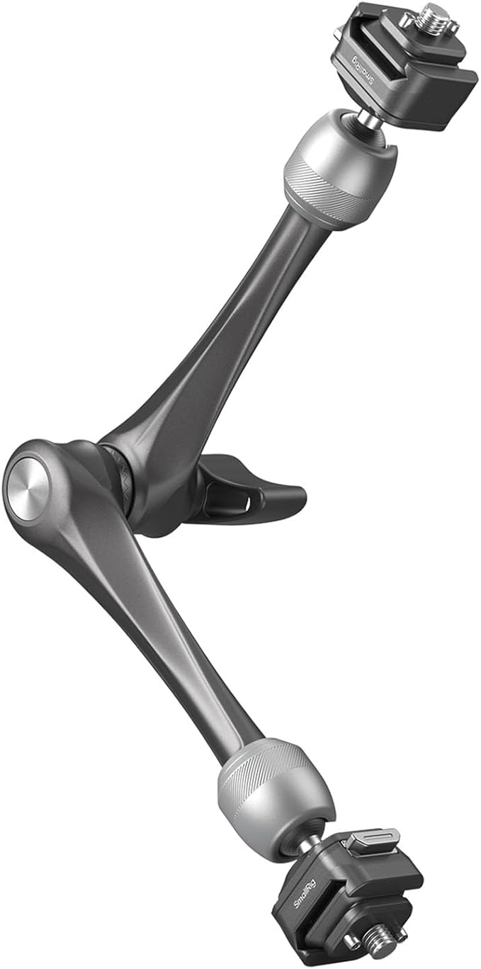SMALLRIG 11" Rosette Magic Arm, HawkLock H21 Quick Release Structure, w 1/4"-20 Screws and Anti-Twist Pins, for Monitors, Lights, Max Load Cpacity 3kg