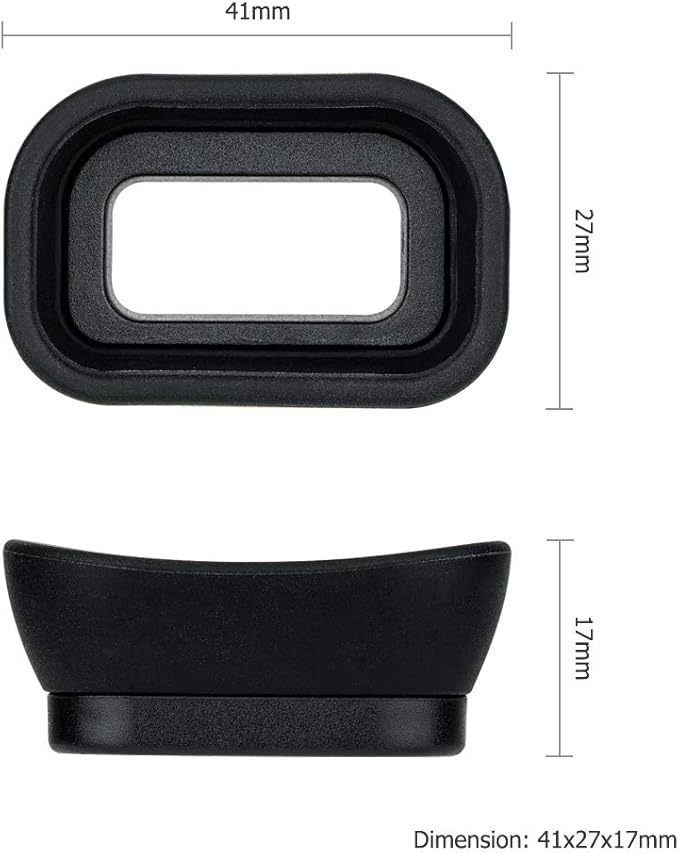 Kiorafoto Soft Silicon Camera Viewfinder Eyecup Eyepiece Eyeshade for Sony A6000 A6100 A6300 Eye Cup Protector Replaces Sony FDA-EP10