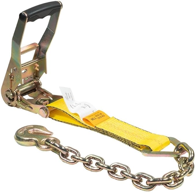 Mytee Products 2â€ Replacement Ratchet with Chain Anchor for 2" Ratchet Tie-Down Strap â€“ 3,333 lbs Working Load Limit, Steel Alloy Zinc Coated