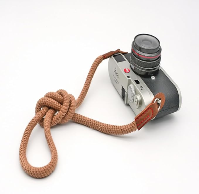 Camera Strap Vintage 100cm Camera Rope Strap Neck Shoulder Belt Strap for Mirrorless and DSLR Camera. (Brown)
