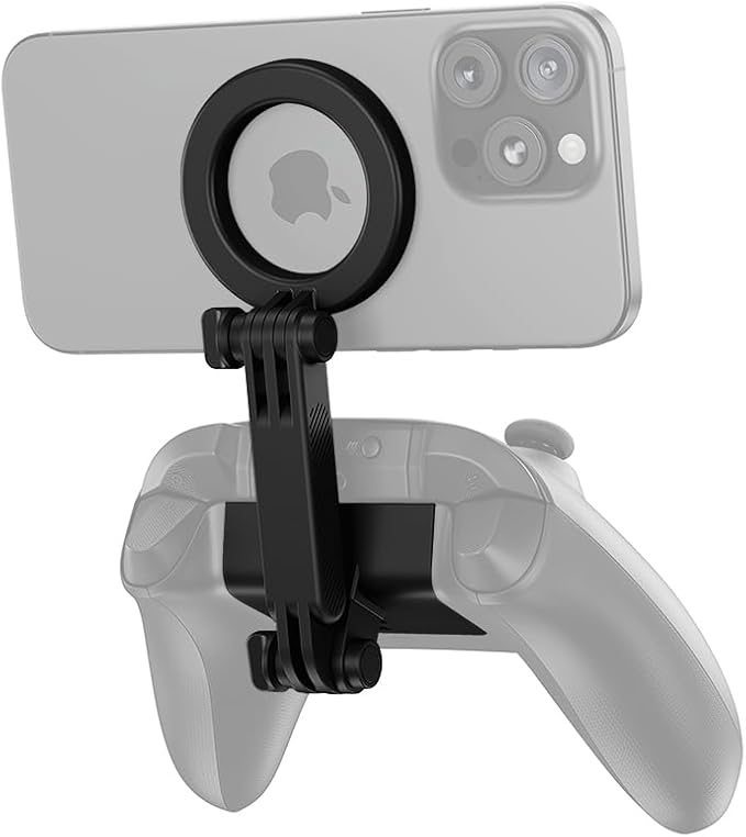 KIWIFOTOS Magnetic Phone Mount for Xbox Wireless Gaming Controller (2025) Phone Stand Holder for iPhone 17 16 15 14 Samsung Pixel Smartphone