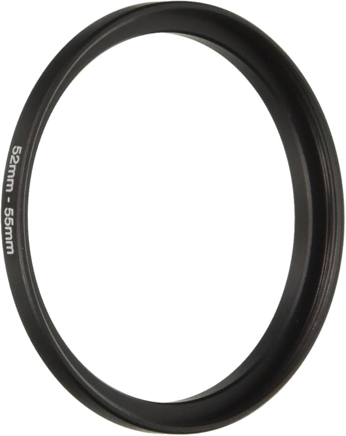 Fotga Black 52mm to 55mm 52mm-55mm Step Up Filter Ring