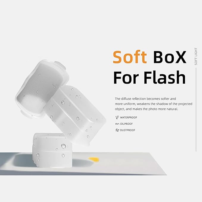 Flash Diffuser for Speedlight, Compatible with Canon 560 565EX 580EX and with Godox V860 TT600 - Speedlight, Camera Flash, Compatible with Canon and Godox Flash Diffuser