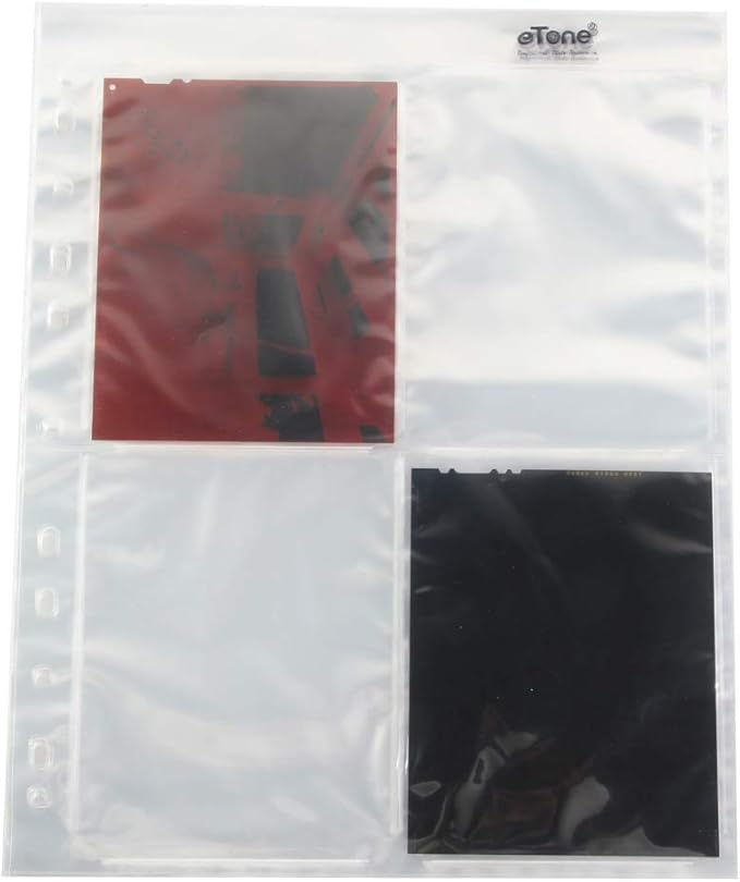 50x eTone Archival Storage Sheets 4x5 Negative Page Preservers (50X45)