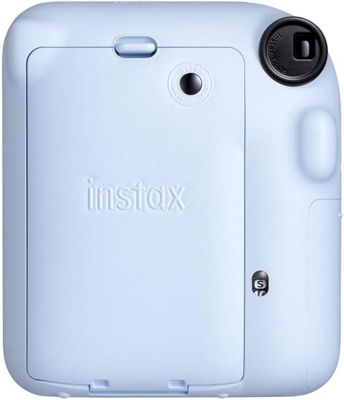 FUJIFILM INSTAX Mini 12 Instant Film Camera | Pastel Blue Bundled with INSTAX Mini Instant Film |40 Exposures + Instax Accessory Bundle + AA Batteries + Cleaning Cloth (10 Items)