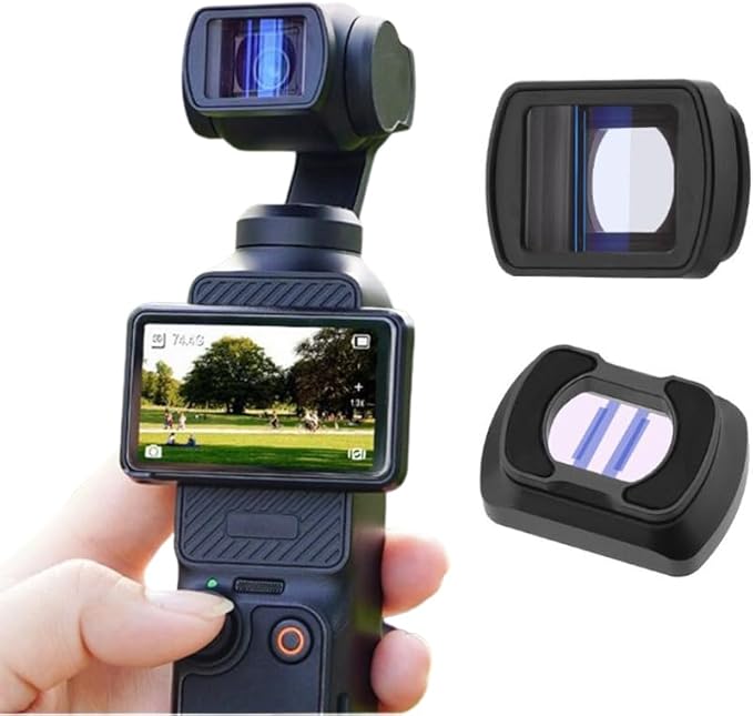 1.15 X Anamorphic Lens/Magnetic Movie Lens for DJI Pocket 3, Cinematic Flare Effect HD Double-Sided Multilayer Anti-Reflective Coating