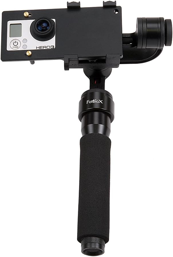 Fotodiox Freeflight Moto MkII - 3-Axis Handheld Gimbal Stabilizer for GoPro Hero, Smartphone & iPhone - Handheld Powered Video Stabilizer System and Stealthy Camera Support Mount