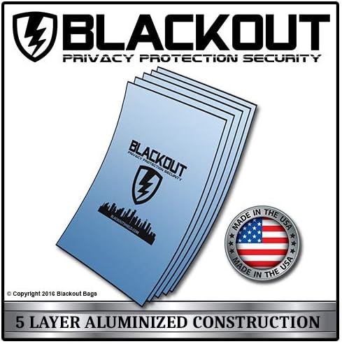 BLACKOUT Faraday Cage Bag EMP Bags Premium Ultra Thick 3pc Prepping Kit 5" X 7" Smartphones Hard Drives RFID Privacy