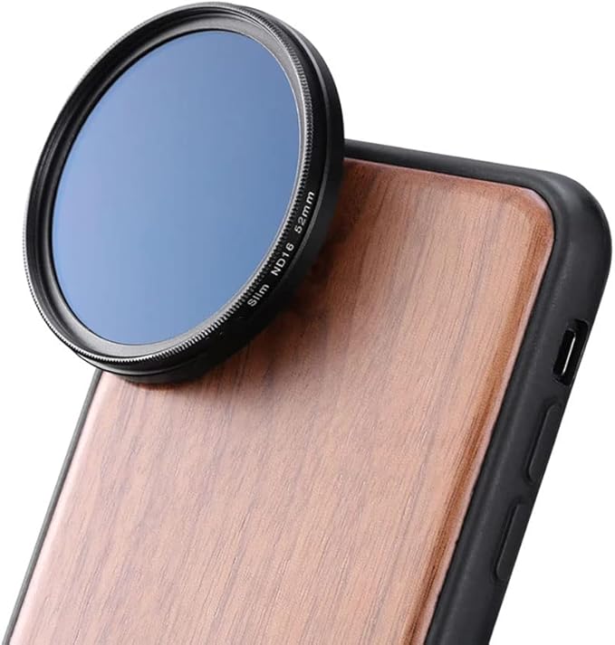 Universal 17MM to 52MM Phone Camera Lens Filter Adapter Smartphone Ring Video Rig Lens Adapter for 52mm Cpl Variable ND polarizing Filters Set Step up Rings for iPhone Android Phones