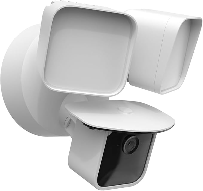 Holicfun Protective Sun Rain Shade Cover for Blink Wired Floodlight Camera, White