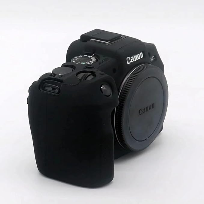 Professional Secure Silicone Camera Case Cover Housing Body Skin for Canon EOS RP Mirrorless Digital SLR Camera (Black)