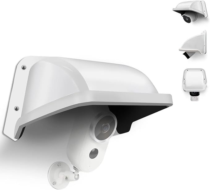 OOSSXX Universal Security Camera Sun Rain Cover Shield Cover Shield for Surveillance Camara Protective Roof for Dome/Bullet Outdoor Camera