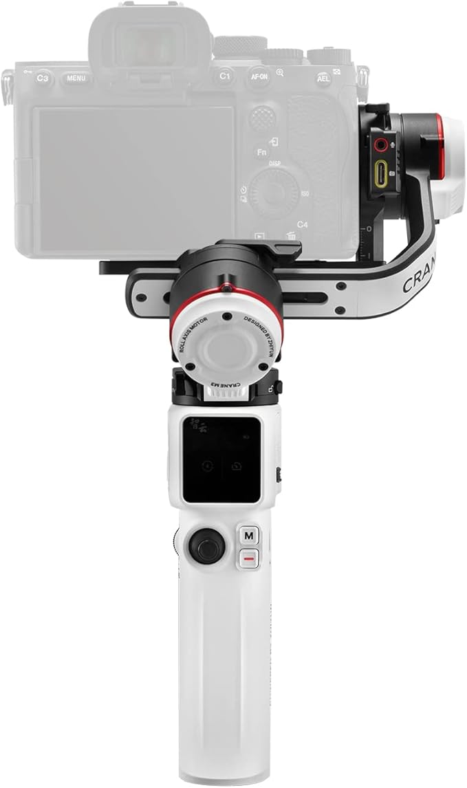 Zhiyun Crane M3 Gimbal 3-Axis Handheld Stabilizer All in One Design for Mirrorless Cameras,Smartphone,Action Cameras(Crane M2 Upgrade Version 2021)