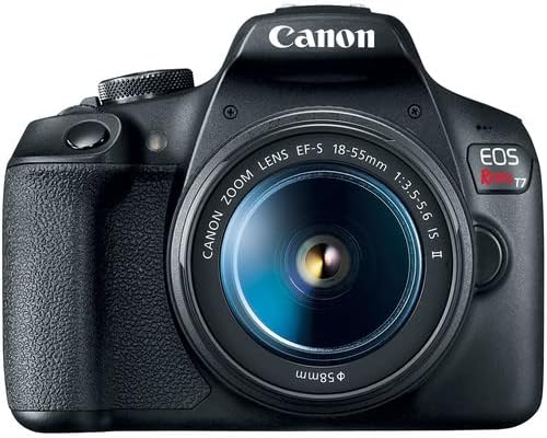 Canon EOS Rebel T7 DSLR Camera with 18-55mm & 75-300mm Lens Bundle with Canon 200ES EOS Shoulder Bag + Microphone + 2X 64GB Extreme Memory Cards + Accessory Kit