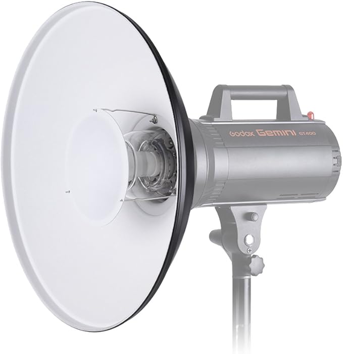 Andoer 16inch Bowens Mount Beauty Dish Diffuser Reflector + Honeycomb Grid + Soft Cloth White Inner for Photo Studio Bowens Strobe Light Speedlite