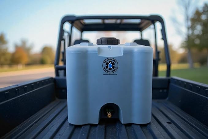 30 Gallon Stackable Emergency Water Storage Tank – Heavy-Duty Water Barrel for Long-Term Drinking Water or Preparedness