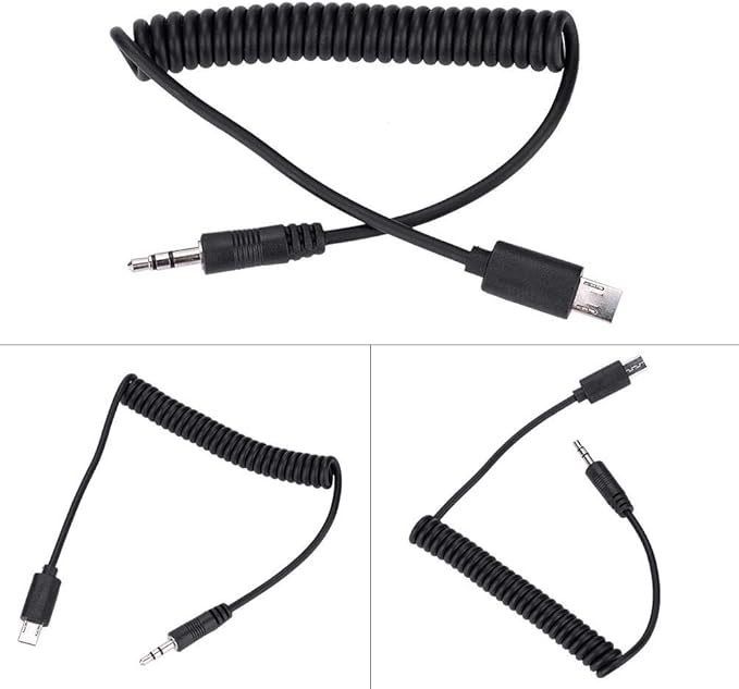 VPR1 3.5mm/2.5mm Shutter Release Cable for RX1/RX10/RX100/A7S/A7R/A7/A7II/A7III/A9/A58/77M2/99M2/A3500/A5000/A5100/A6000/A6300/A6500, Black(3.5mm)