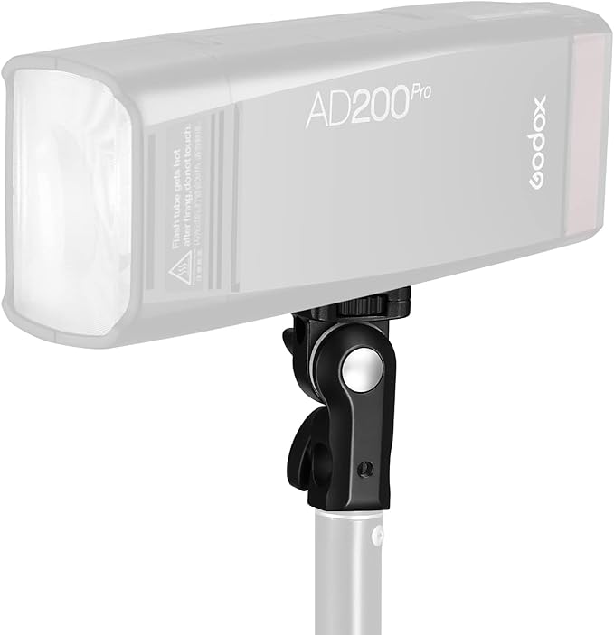 Godox AD-E2 Flash Holder Metal Bracket with 1/4 Inch Screw Umbrella Mount for AD200 AD200Pro AD300Pro