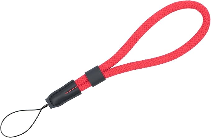 Soft Wrist Strap - Rope Hand Strap for Point-and-Shoot, Mirrorless, Small Cameras - Red