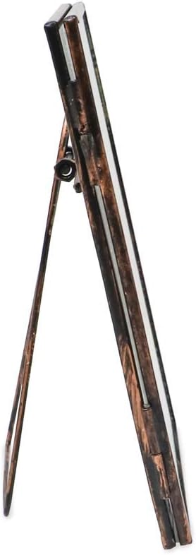 Isaac Jacobs 4x6, Antique Bronze, Vintage Style Brass and Glass, Metal Floating Picture Frame (Vertical) with Locket Closure, for Photos, Art, & More, Tabletop Display (4x6 Antique Bronze)