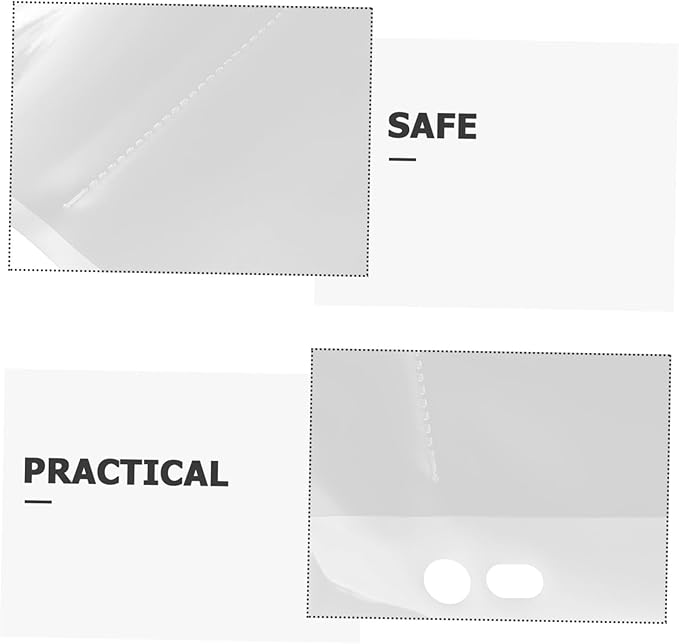 Operitacx 10pcs Negative Film Sleeves Document Bag Photo Storage Pages Kit Strip Storage Binder Pocket Sleeves for Family Historians