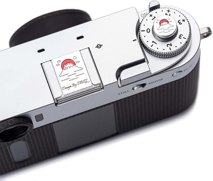 Hot Shoe Shutter Button Set, Soft Release Button,Suitable for FUJIFILM XT5 XT4 XT3 XT30 XT20 X100V X100F XT100 X-E3 X-PRO2 X-PRO3 (Mountains and sea)