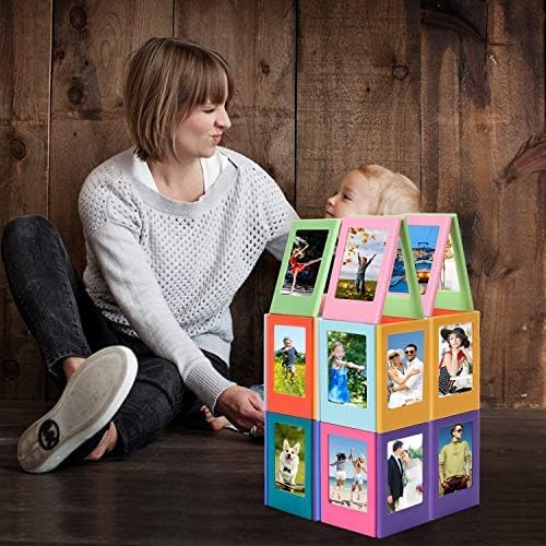 10 Pack Magnetic Picture Frame for Fujifilm Instax Mini Film, 2x3 inch Mini Picture Frame for Refrigerator Polaroid Photo Frame Magnets Photo Holder for Fridge DIY Collage Magnet for Office/Home