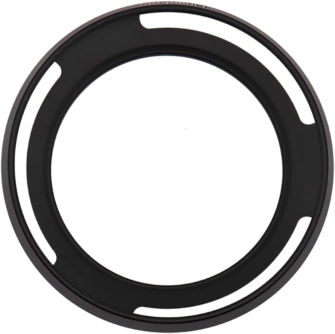 58mm Hollow Lens Hood 58mm Screw in Curved Vented Lens Hood 58mm Metal Lens Hood for 58mm Lens Hood Wide(Black)