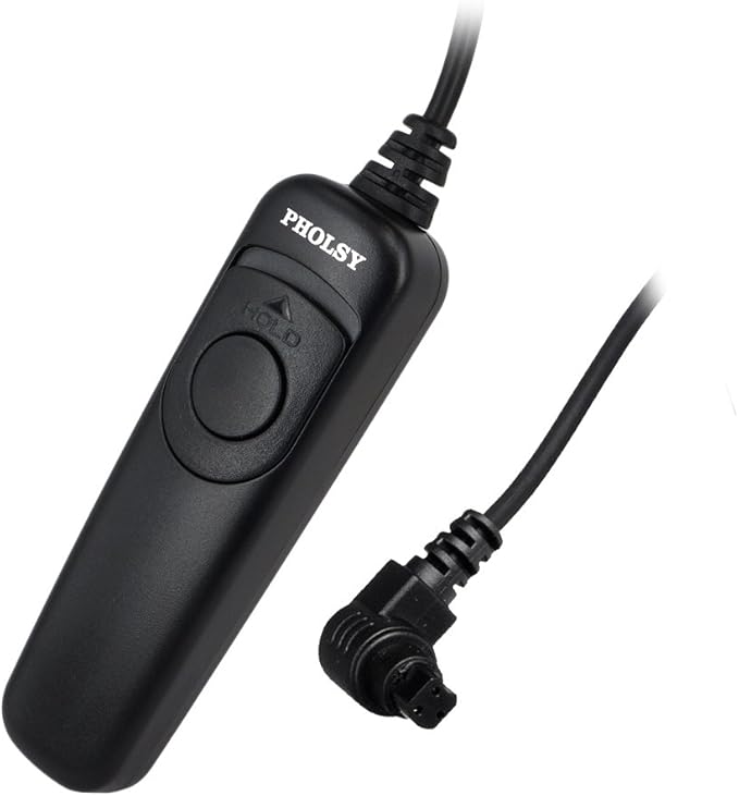 PHOLSY C8 Shutter Remote Control Cable Release Switch - Compatible with Canon EOS R, 1D, 5D, 6D & 7D Series Cameras