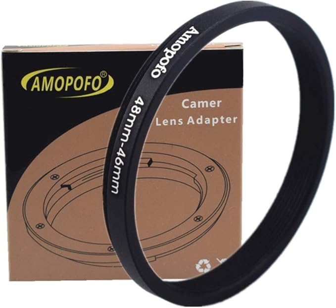 48mm to 46mm Camera Filters Ring Compatible All 48mm Camera Lenses to 46mm UV CPL Filter Accessory,48-46mm Camera Step-Down Ring
