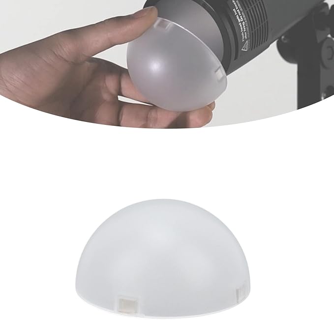 Dome Diffuser, Plastic Dome Magnetic Diffuser, Magnetic Adsorption Round Flash Head for H200R Round Flash Head, V1 Fill Light Series