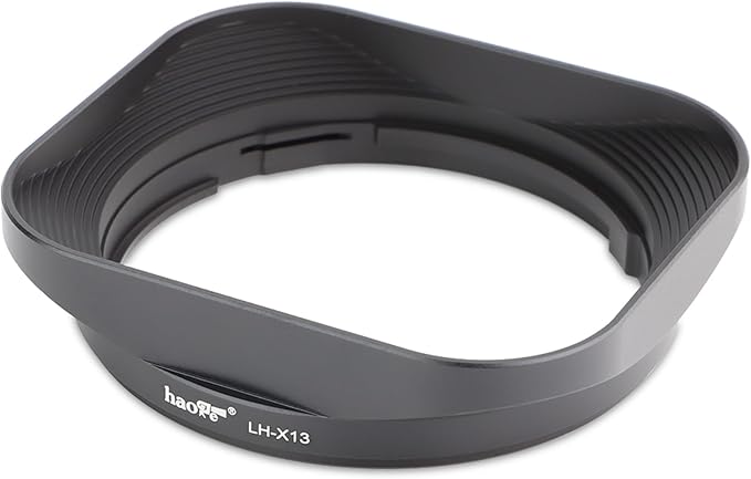 Haoge LH-X13 Bayonet Square Metal Lens Hood for Fujifilm XF 18-55mm F2.8-4.0 R LM OIS Lens on Fuji Fujinon X-Pro2 X-Pro3 X-T5 X-T4 X-T30 X-T20 X-E4 X-S20 X-A20 X-E3 X-H1