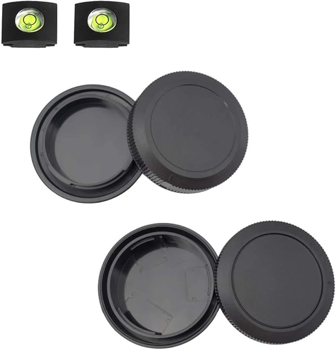 ULBTER Body Cap & Rear Lens Cap Cover for Canon EOS R100 R50 R50V R6 Mark III/II/I EOS R5 II/I EOS R EOS RP EOS R3 EOS R7 R8 EOS R10 More Canon RF Mount Camera with Hot Shoe Cover