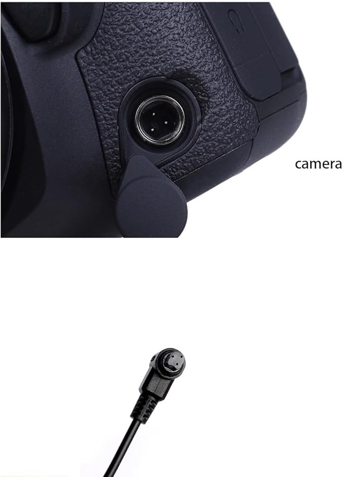 HangTon Remote Trigger Cable Adapter for Canon R3 R5 1DX 6D 7D 5D MKIII 60D EOS SLR Camera, 2.5mm Female to N3
