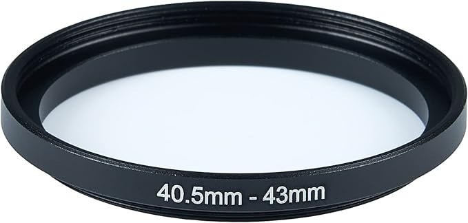 40.5mm to 43mm Step-Up Ring Filter Adapter for All Brands UV ND CPL Metal Ring Step-Up Rings Adapter Filter (40.5mm-43mm)