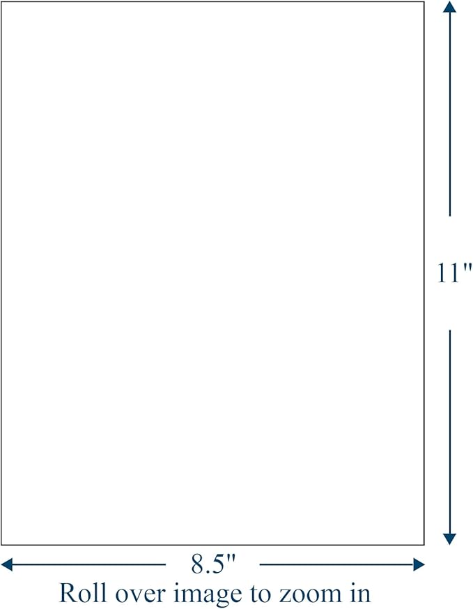 (2000 Sheets, 2000 Labels) Sticker Paper, 8.5" x 11" Full Sheet Shipping Address Labels, 1 Per Page Self Adhesive Mailing Label for Laser and Inkjet Printers