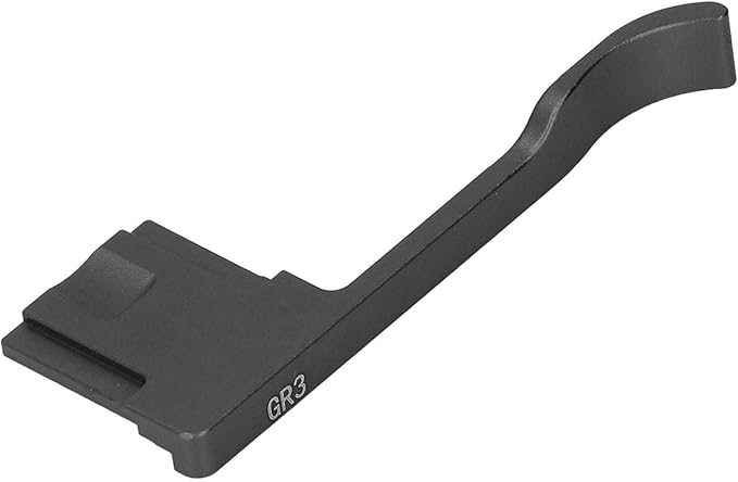 Bewinner Metal Hot Shoe Thumb Up Grip for GR III GR IIIX, Ergonomic Aluminum Alloy Hand Grip Camera Accessory (Black)