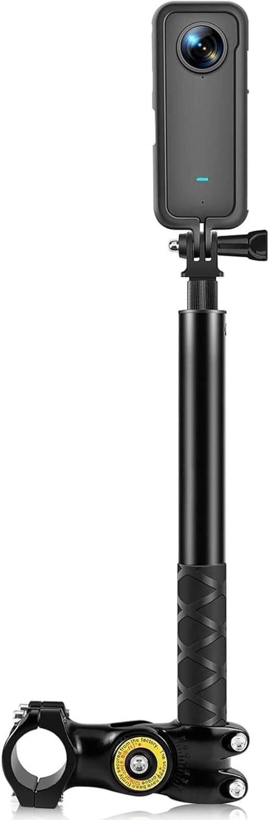 Kalofaye Motorcycle Bicycle Selfie Stick, Third Person Perspective Handlebar Mount Camera Bracket for Ride Tracking Shooting for GoPro Hero 12/11/10/9/8 Insta360 X5 / X4 / X3 ONE X/ONE Action Camera