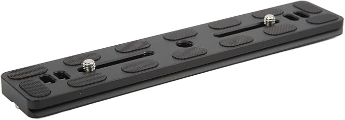 Quick Release Plate with 1/4 Inch Screw and D Ring Screw, Arca Swiss Standard Camera QR Plate for Tripod Ball Head, Aluminum Alloy with Anti - Slip Rubber Pads (200mm)