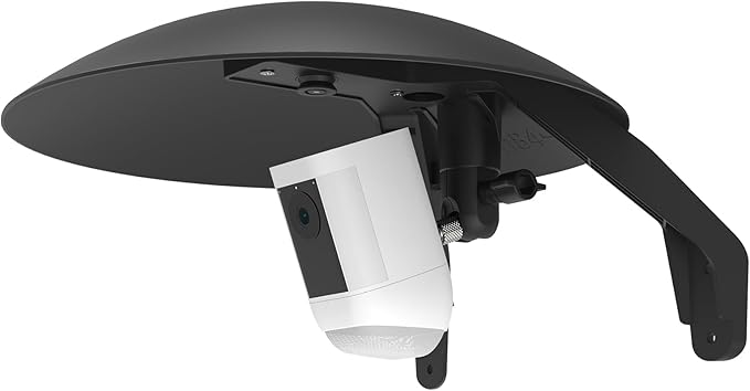 2 in 1 Security Camera Sun Rain Cover for All 1/4'' Thread Camera with Adjutable Mount for Ring Spotlight Cam Plus/Ring Spotlight Cam Pro/WyzeCam/Blink/Arlo/for eufy/Google Nest and More