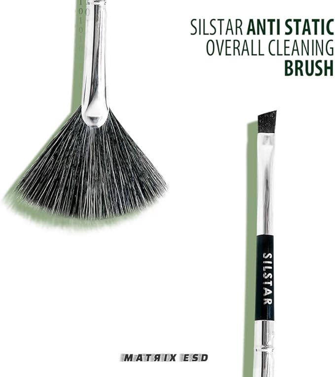 Matrix Anti Static Overall Dual-Action Cleaning Brush -Ideal for Model Kits, Figures, and Intricate Items