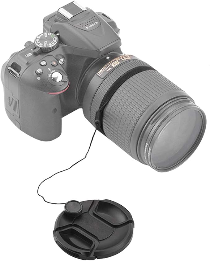 58mm Lens Cap Cover for Canon EF-S 18-55mm f/3.5-5.6 is II/STM/f/4-5.6 is STM Lens,Compatible for EOS Rebel T7 T6 T5 T8i T7i T6s T6i T5i T4i T3i T2i T1i SL3 SL2 SL1 4000D &More 58mm Filter Thread